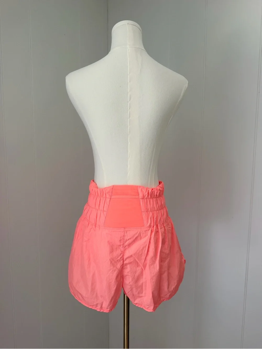 Free People Movement High-Waist Pink/Coral Women’s Athletic Shorts